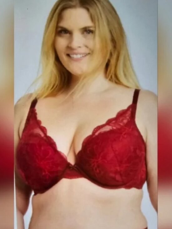 Auden Other - Auden SUBLIME 42DDD 42F NWT Red Berry Push Up Plunge Underwire Bra